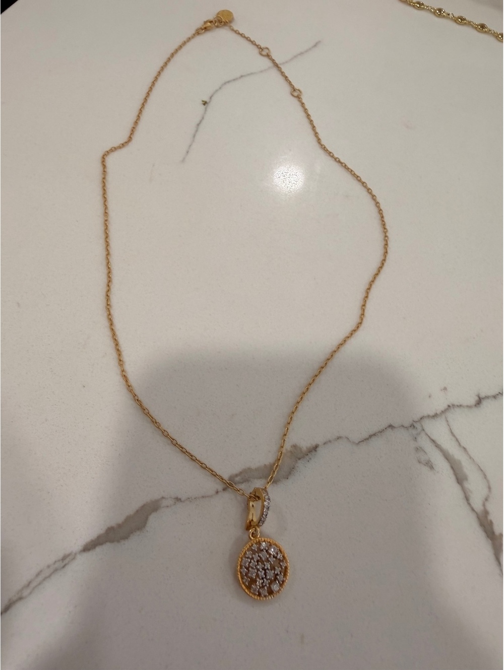 Frieda Rothman Gold over Sterling Silver 16-18 inch necklace